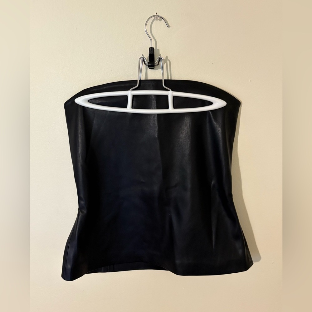 Susana Monaco Leather Corset Top Size Women’s Medium NWT